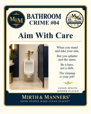 Bathroom Crime #04: Aim With Care