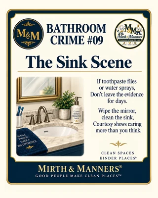 Bathroom Crime #09: The Sink Scene