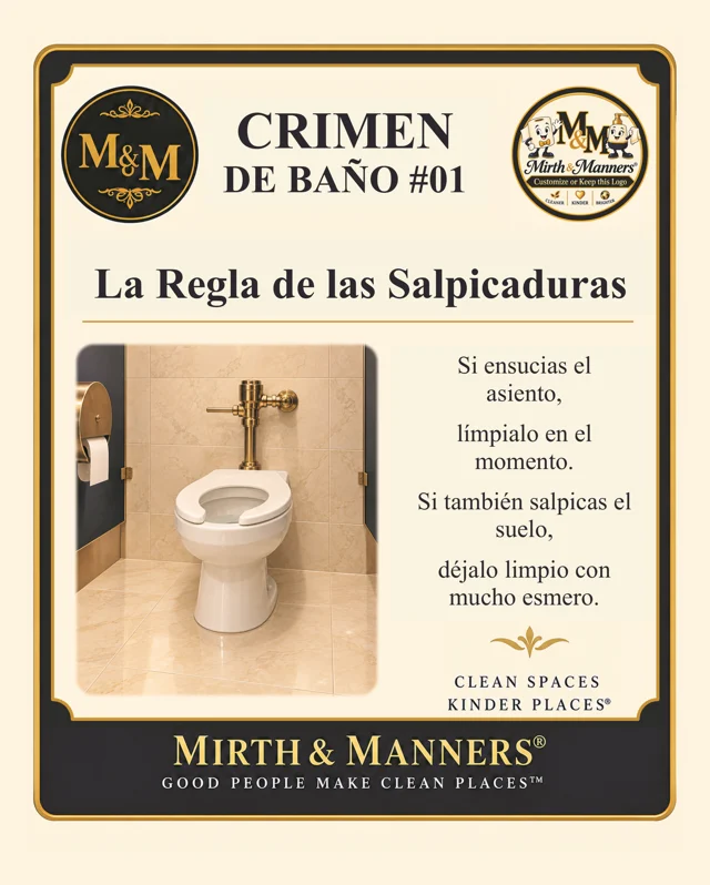 Crimen de Baño #01: La Regla de las Salpicaduras