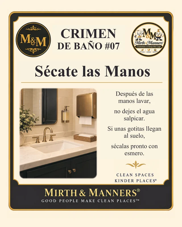 Crimen de Baño #07: Sécate las Manos